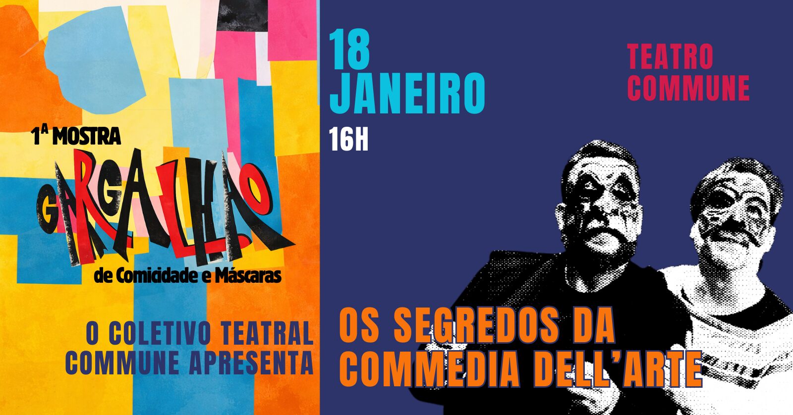 Os Segredos da Commedia Dell’Arte – 1ª MOSTRA GARGALHÃO