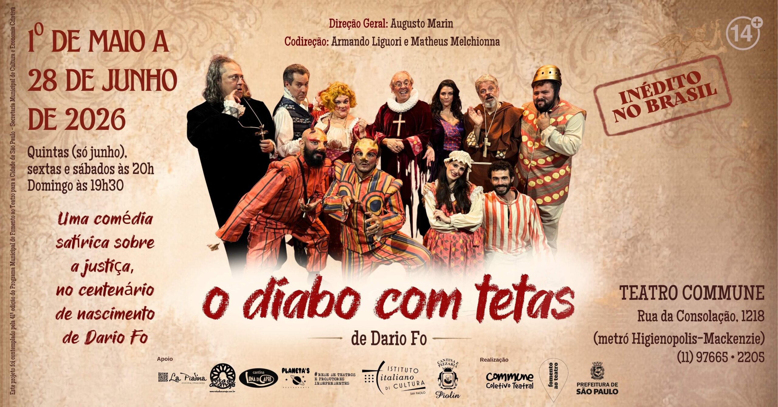 O Diabo com Tetas, de Dario Fo